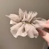 Super Hada Elegante Chifón Flor Pinza para el Cabello para Mujer Verano Parte Trasera de la Cabeza Clip Cola de Caballo Tocado Sentido Avanzado Simple Pinza de Primavera