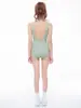 Traje de baño de una pieza tipo triángulo de competición 2026 para mujer, en el moderno color verde frutal, especializado para piscinas y entrenamiento