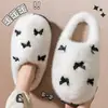 Pantuflas de algodón afelpado para mujer 2026 nuevo otoño e invierno interior hogar cálidas antideslizantes de algodón para maternidad