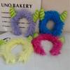 Diadema de muñeca fea divertida, linda niña, pasador de corazón, diadema, pinza para el cabello, felpa, otoño e invierno, accesorios para el cabello, pinza para el cabello, coletero