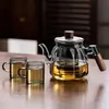 Nuevo Modelo de Tetera Doméstica de Vidrio, Alto Borosilicato, Resistente a Altas Temperaturas, Adecuada para Estufa Cerámica Eléctrica, para Hervir Agua y Preparar Té, Olla con Separación de Té y Agua, Venta al por Mayor de Juegos de Té