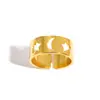Anillo Abierto de Acero Inoxidable de Lujo Ligero Estilo Ins al por Mayor Anillo de Dedo Personalizado Retro Hip-Hop Hueco Divertido