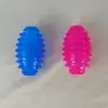 Brinquedo de roer para animais de estimação transfronteiriço, brinquedo de quebra-cabeça interativo, brinquedo de roer para cães para limpeza de dentes, brinquedo de roer em formato de bola de rugby, brinquedo TPR