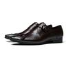 Zapatos de Cuero para Hombre Personalizados, Zapatos para Hombre con Patrón de Cocodrilo, Zapatos Formales Británicos en Relieve de Cuero Genuino, Zapatos Casuales Slip-On para Negocios, Zapatos Oxford