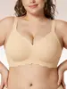 Venta Directa de Fábrica Transfronterizo Tallas Grandes Alta Calidad Soporte Suave Inalámbrico Cómodo Sin Costuras Sujetador para Mujeres