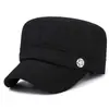 Gorra para Hombre de Invierno para Adultos Mayores Cálida de Lana Estilo Béisbol Otoño e Invierno Padre de Mediana Edad y Adultos Mayores Gorra con Visera para Protección de Orejas
