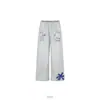 Calça larga estilo comércio transfronteiriço com estampa da letra 88, calça casual versátil para homens, toque relaxado, design de grafite para mulheres, estilo americano