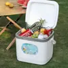 Caja aislada engrosada para uso comercial, adecuada para venta ambulante, uso en automóvil, actividades al aire libre, mantener los alimentos frescos, pesca y camping; enfriador portátil para uso doméstico