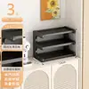 Estante de Almacenamiento Portavasos de Mesa, Estante Estrecho Pequeño para Tazas de Té de Encimera de Mesa de Comedor, Portavasos de Doble Capa, Estante de Almacenamiento para Juego de Té de Escritorio
