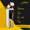 Batería de Litio Grignard TATTU300/450mAh 1S2S3S Alta Tasa FPV Máquina de Cruce Interior Copa Hueca