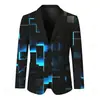 Chaqueta de Traje de Fiesta de Dos Botones con Impresión Digital 3D Top Casual Venta Directa de Fábrica Origen Venta Caliente Transfronteriza Otro