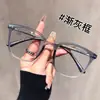 Gafas de Marco Negro Ultraligeras para Mujeres con Miopía Se Pueden Equiparar con Gafas Lisas de Marco Grande Retro de Gama Alta para Caras Cuadradas y Redondas para Hacerte Ver Más Delgado
