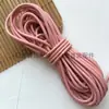 Cabeza Redonda Cuerda de Piel de Vaca en Capas Cuerda de Colores Tira de Cuero Cuerda de 2 mm 3 mm Accesorios para Joyería DIY