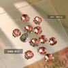 Pila de Cristal Acabado Diamante Arte de Uñas Decoración de Diamantes Corazón Torcido Transparente Cuadrado Gordo Joyería Estéreo Perla Incrustada a Mano Pila de Uñas Diamante