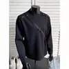 Sudadera con capucha de manga larga deconstruida americana para hombre, estilo nuevo de primavera y otoño, ajuste limpio, diseño retro de patchwork con costuras, marca de tendencia, top