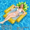 Nueva Hamaca Flotante Inflable para Piscina de Cuatro Tubos, Esterilla Flotante Plegable Rayada, Hamaca de Agua Silla Flotante Inflable Esterilla Flotante