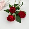 Simulação rosa de flanela única rosa dia dos namorados decoração de casamento decoração do hotel flor falsa rosa fábrica atacado