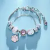 Pulseira Panjia Rosa Pulseira Gato KT Pulseira Desenho Animado Transfronteiriça Fofa Pando Hello Kitty Puxar Fábrica de Joias Atacado