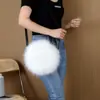 Suministro Transfronterizo de Bolsos de Piel Sintética de Zorro, Bolsos de Peluche Sintético, Bolsos Redondos Pequeños, Bolsos Cruzados, Venta al por Mayor, Pedido de Muestra, Dropshipping