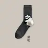 Nuevos Calcetines de Algodón de Caña Media Otoño Estilo Coreano y Japonés Lindos Dibujos Animados Calcetines Caídos Flocados para Mujer Casual Animal Sin Costuras Calcetines de Maternidad