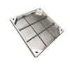Tapa de registro de acero inoxidable 304/201, Tapa de registro cuadrada hundida para pavimentación de alcantarillado, Tapa de registro para decoración de jardín, Tapa de registro para césped