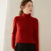 Novo suéter de cashmere de gola alta para mulheres outono e inverno, engrossado, com barra torcida, blusa de base solta, tamanho grande, suéter de tricô pulôver