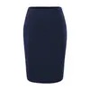 Conjunto de tres piezas estilo coreano para mujer: camisola acolchada con cuello redondo, cárdigan de manga larga y falda body ajustada de doble capa con abertura