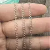 Corrente de prata de lei S925 corrente de extensão de cauda corrente DIY colar pulseira tornozeleira prata de lei corrente solta corrente semi-acabada corrente atacado