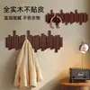 Cabide de Parede em Formato de Tecla de Piano, Gancho Inteiriço de Madeira Maciça, Rack de Armazenamento de Roupas e Bolsas para Sala de Estar, Rack Decorativo para Entrada