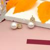 Moda, Sencillo, Versátil, Lujo Ligero, Exquisito, Para el Trabajo, Suave, Estilo Dulce, Pendientes de Cerámica con Perla Colgante, Pendientes Nuevos para Mujer