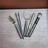 Accesorios Creativos para Juego de Té Ceremonia del Té Kung Fu Juego de Seis Piezas Cuchara de Té de Ébano Negro Pinzas para Té Juego de Cepillos