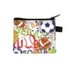 Fornecimento do Fabricante de Porta-Moedas Infantis, Mini Bolsas Portáteis com Estampa Criativa de Futebol, Bolsas Fofas para Guardar Moedas Atacado