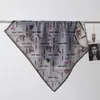 Nuevo Pañuelo Cuadrado de Terciopelo Impreso por Ambos Lados para Mujer, Estilo Coreano Retro Patrón de Espiga 90 Pañuelo de Seda con Elegante Chal Lote