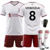 2627 Jersey del Ejército Rojo número de club 11 Salah uniforme de equipo infantil Liverpool visitante blanco conjunto de traje de fútbol