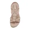 5012-3 Novo Modelo 2025 Sandálias Estilo Europeu e Americano, Látex Boêmio Strass Confortáveis Férias Tamanho Grande Sapatos Baixos