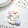 Cachorro de expresión linda de dibujos animados pegamento de crema DIY pasador hecho a mano joyería caja de joyería material accesorios de resina venta al por mayor
