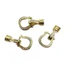 Hebilla de Oro Real de 18 Quilates que Conserva el Color, Hebilla de Collar con Circonita Micropavimentada, Conector de Perla Madre para Múltiples Filas, Accesorios de Joyería DIY