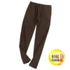 Leggings térmicos de invierno para hombre, pantalones térmicos de primera capa, pantalones térmicos sin costuras, pantalones casuales gruesos forrados de polar