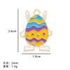 Amazon Explosiones Conejo de Pascua Aleación Colgante DIY Accesorios de Joyería de Aceite Creativo Colgante de Huevo de Aceite
