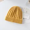 Colección de otoño e invierno: gorros de cachemira engrosados para niños, modernos y elegantes para niñas, gorros de moda estilo coreano para niños, gorros de punto para niños
