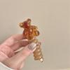 Sentido de Verão Corda de Cabelo Trança de Bolha Coreana Transparente Anel de Cabelo Fio de Telefone Sentido Avançado Artefato de Trança de Cabelo Urso Fofo Corda de Cabelo