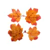 Nuevas Luces de Cadena de Color Otoño Simulado Hojas de Arce DIY Guirnaldas de Navidad Plantas Verdes Accesorios Decorativos de Hoja de Arce Molde Exterior Venta Caliente