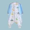 Saco de Dormir Infantil Novo 2025 Verão Gaze Fina Saco de Dormir para Bebê Desenho Animado Algodão Puro Saco de Dormir com Pernas Divididas para Bebê Colcha Anti-Chute