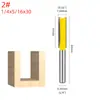 Conjunto de Brocas para Tupia de Marcenaria, Amarelo, Conjunto de 6 Peças, para Canalizar e Aparar, Broca de Tupia de Escultura de Dupla Face para Madeira