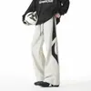 Pantalones Casuales de Seda Helada para Hombre para Exteriores, Pantalones Largos Rectos Sueltos Finos de Verano de Secado Rápido, Pantalones Largos Resistentes al Agua de Moda High Street