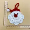 Acessórios de Árvore de Natal Tricotados à Mão Decorações de Presente Pingentes de Presente de Natal Feitos à Mão Acessórios Tricotados