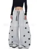Estilo Japonês Transfronteiriço 2025 Inverno Novo Calça Longa Quente de Lã de Cordeiro Moda de Rua Feminina Casual Solta Calça de Perna Larga