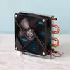 Evaporador Condensador Enfriado por Aire Cp1X6X120 Tubo de Cobre Microaluminio Aleta Ventilador Radiador Refrigerador Enfriado por Agua