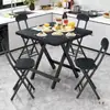 Mesa de Jantar Dobrável para Uso Doméstico, Aluguel Simples, Barraca Portátil, Pequena Mesa de Jantar ao Ar Livre, Mesa Pequena