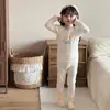 Oferta especial por volumen: Conjunto de ropa de otoño y ropa de casa para niños Green Bol, estilo otoño, estampado de dibujos animados, lindo, amigable con la piel, algodón Lycra